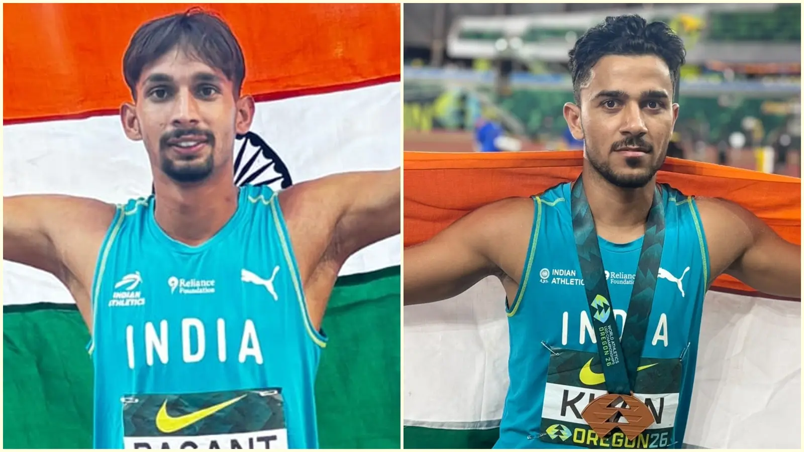 India’s U20 jumpers make rare double podium in Eugene