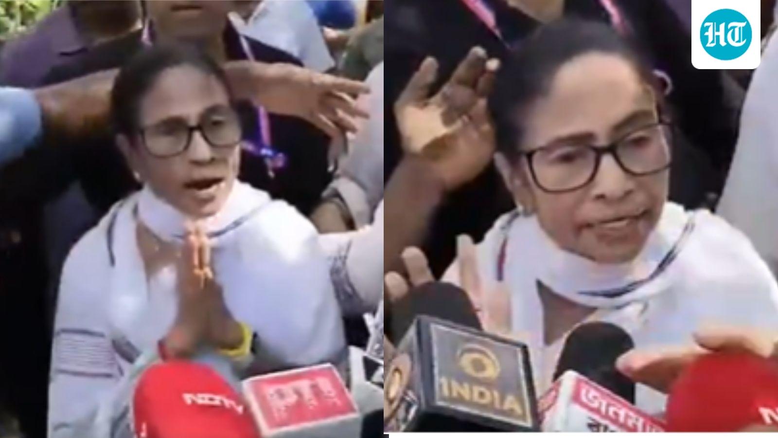 Mamata Banerjee says her vehicle was attacked in North 24 Parganas