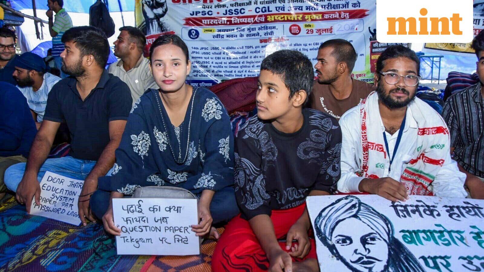 Jharkhand students march toward Assembly as talks collapse over exam probe